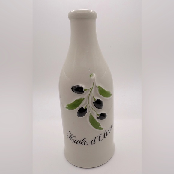 Olive Oil Storage Bottle/ Ceramic Vase Made in France By Revol 6.5” - Picture 1 of 6